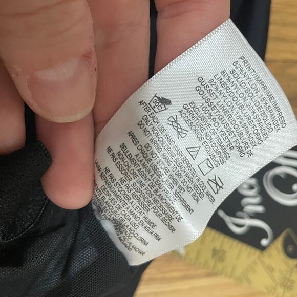 Inches‎ Off Women's 20 Black Blue Color Black Swim Babydoll A Line Dress NWT - Picture 5 of 8